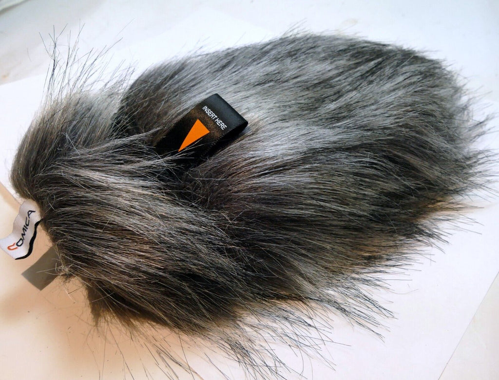 Comica 7" long Fur windshield Muff Blimp Cover Hole 35-40mm