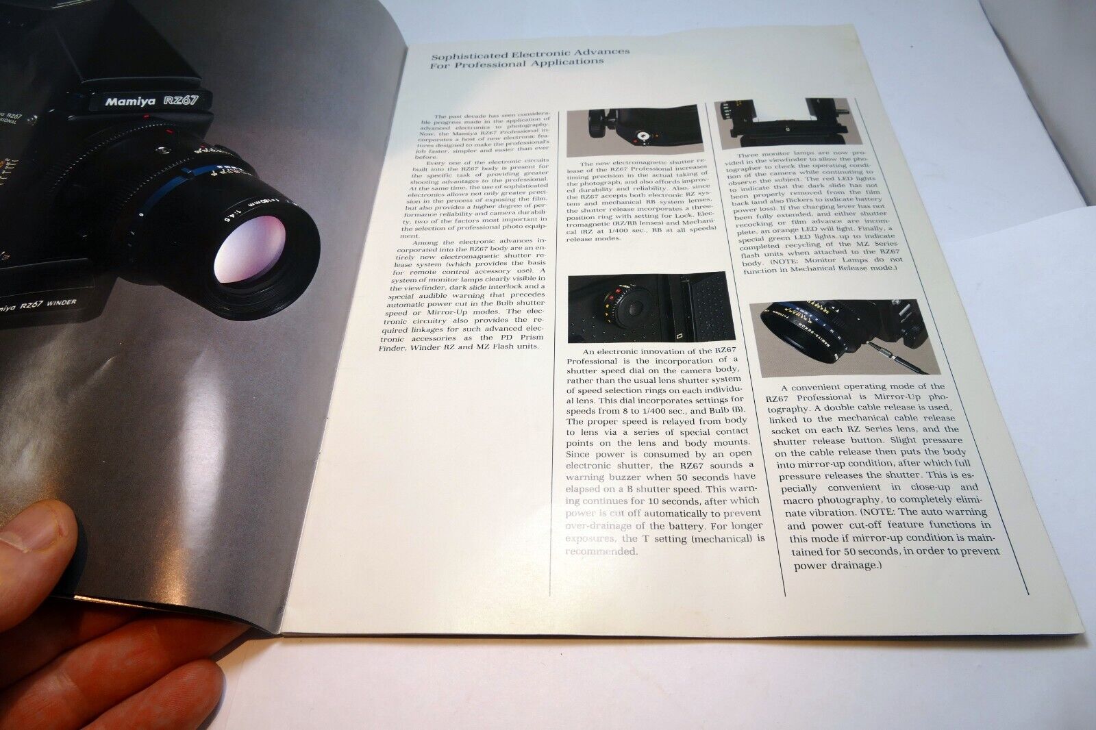 Mamiya RZ67 Professional Camera System Brochure Accessory Owner's Guide