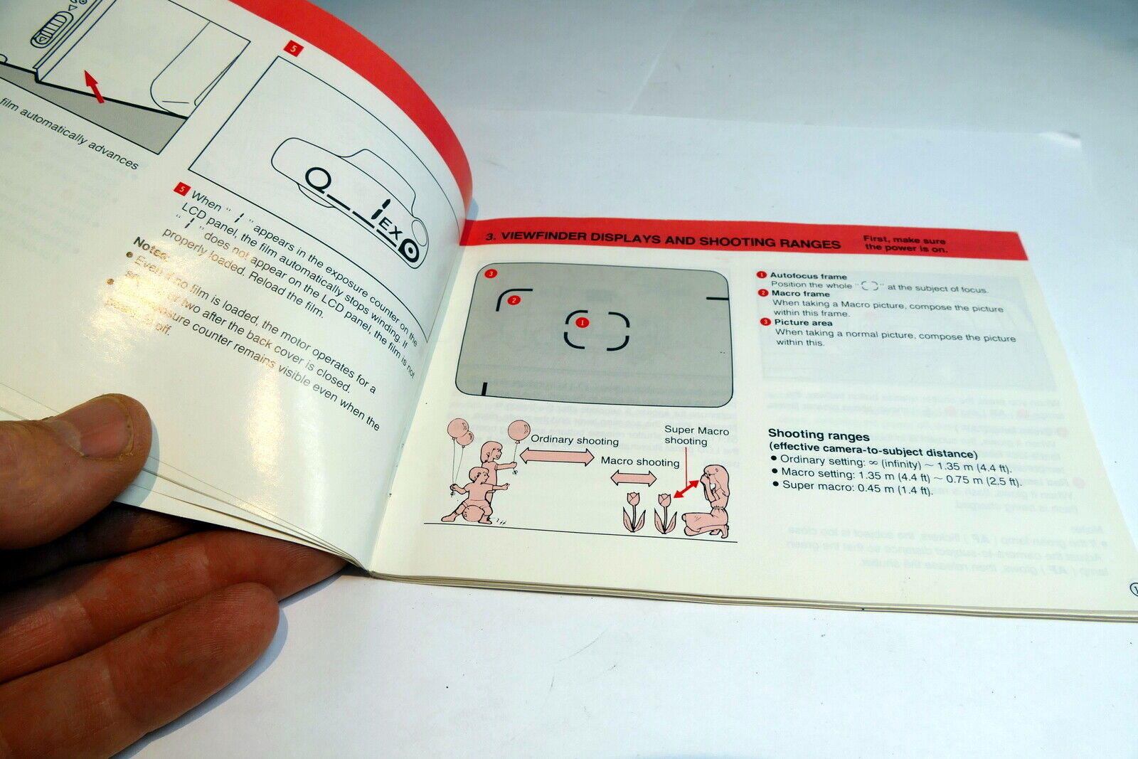 Pentax zoom 105 Super Date camera Instructions Owner's manual Guide English E