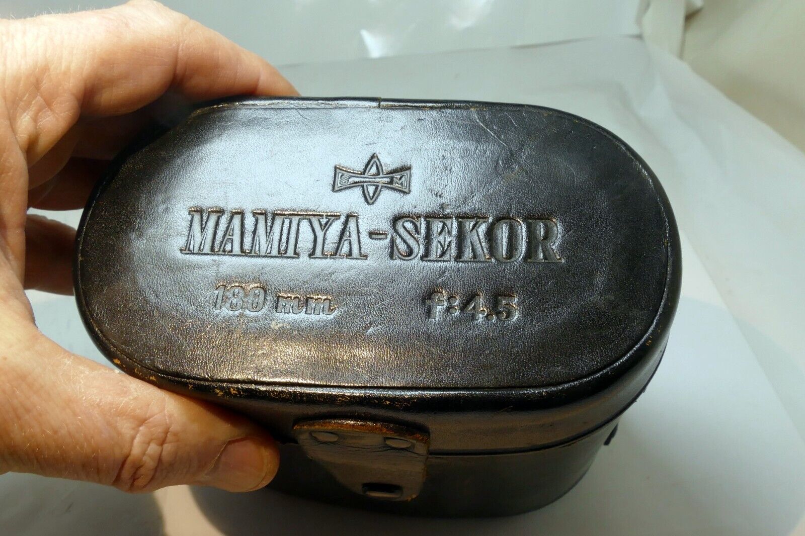 Mamiya Sekor 180mm f4.5 Hard case for lens TLR Black 18cm 13.5cm (fits 13.5cm)
