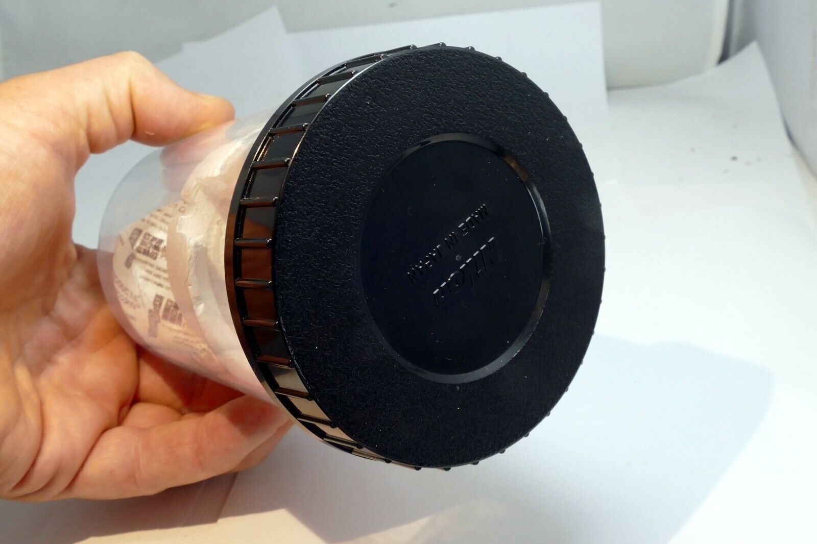 Clear Plastic Protective Case Nikon 85mm f2 Ai-s Nikkor - genuine OEM