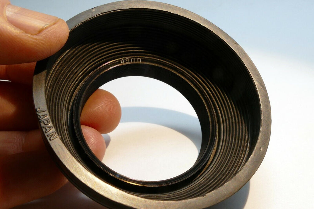 49mm rubber lens hood shade  genuine OEM made in Japan for 50mm f1.8 f1.7 lenses
