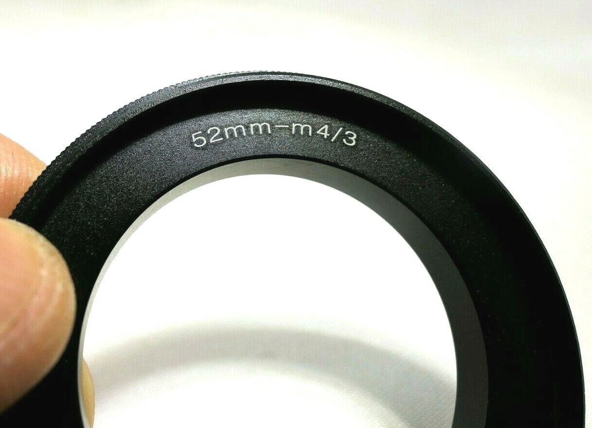 52mm Macro Reverse Lens Adapter Ring For M4/3 Micro Four Thirds Camera OM-D GH5