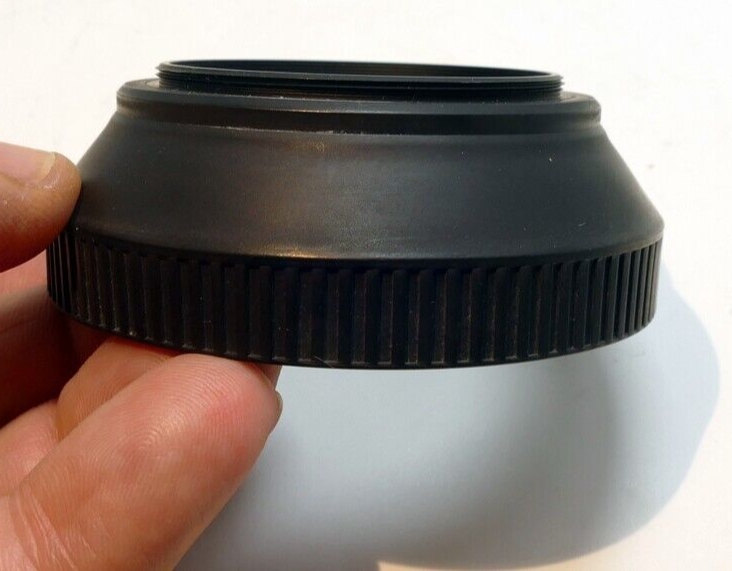 49mm Rubber Lens Hood Shade vintage double threaded for 50mm f1 f1.7 lenses