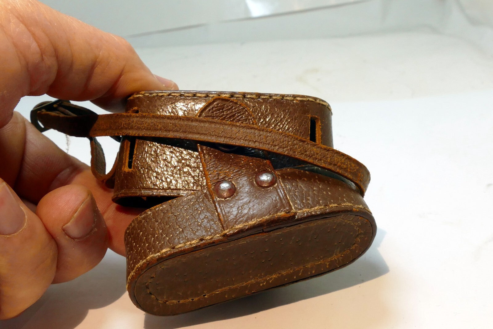 Leather Camera Case for Rubix 16mm camera miniature vintage