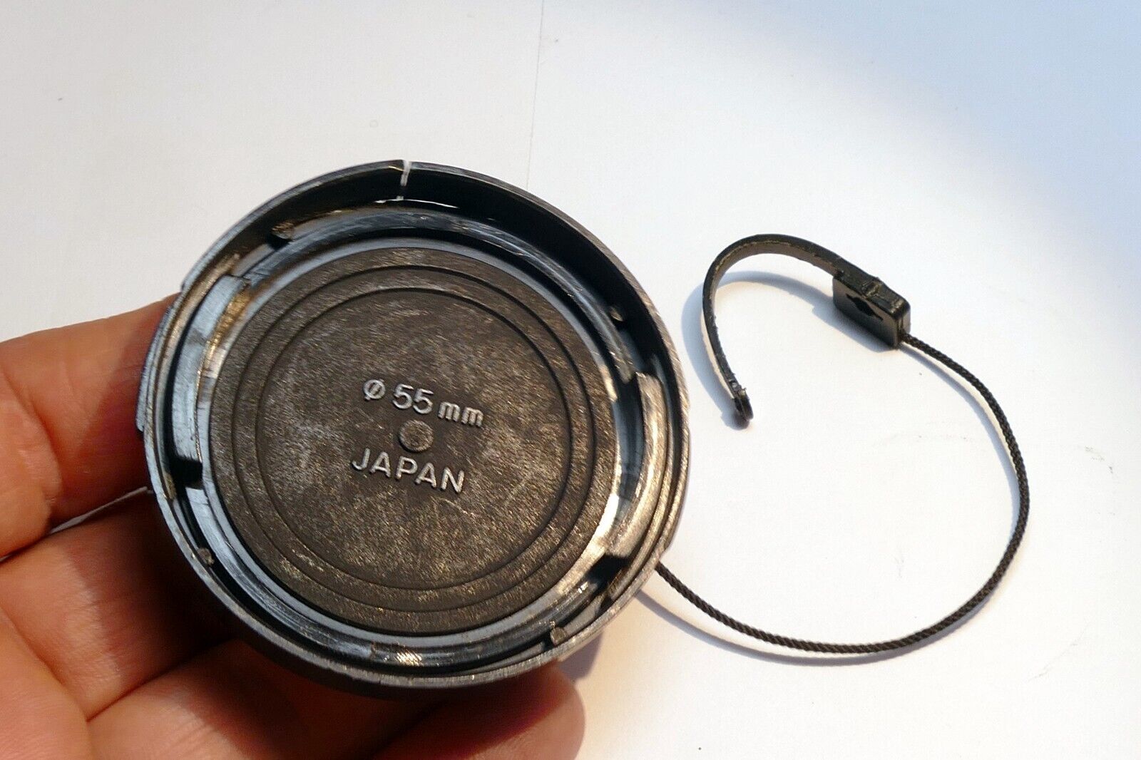 Minolta 55mm Lens Cap for 50mm f1.4 f1.7 Rokkor XG - damaged - EOM Genuine