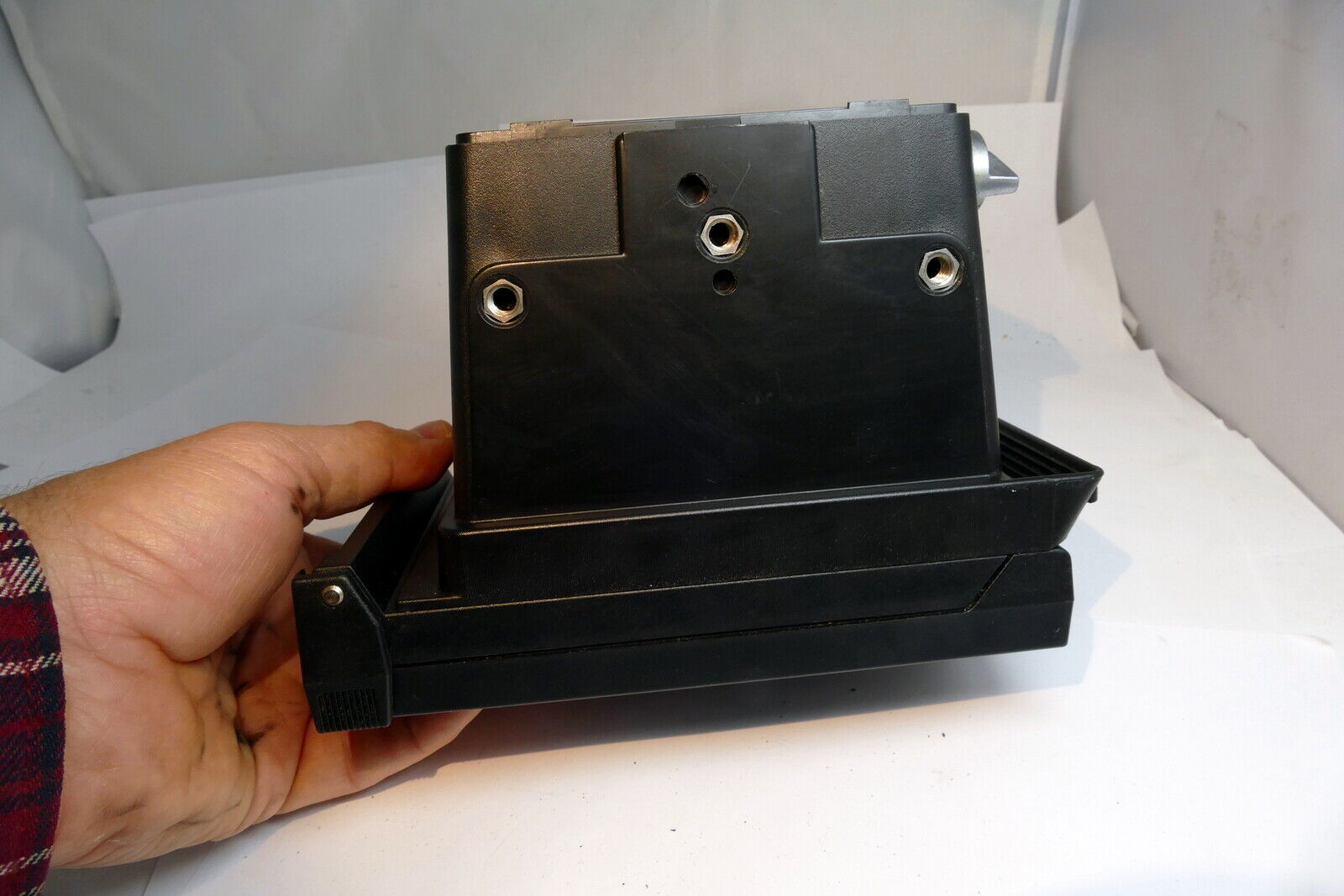 Polaroid land camera back for CU-5 MP macro  lens system