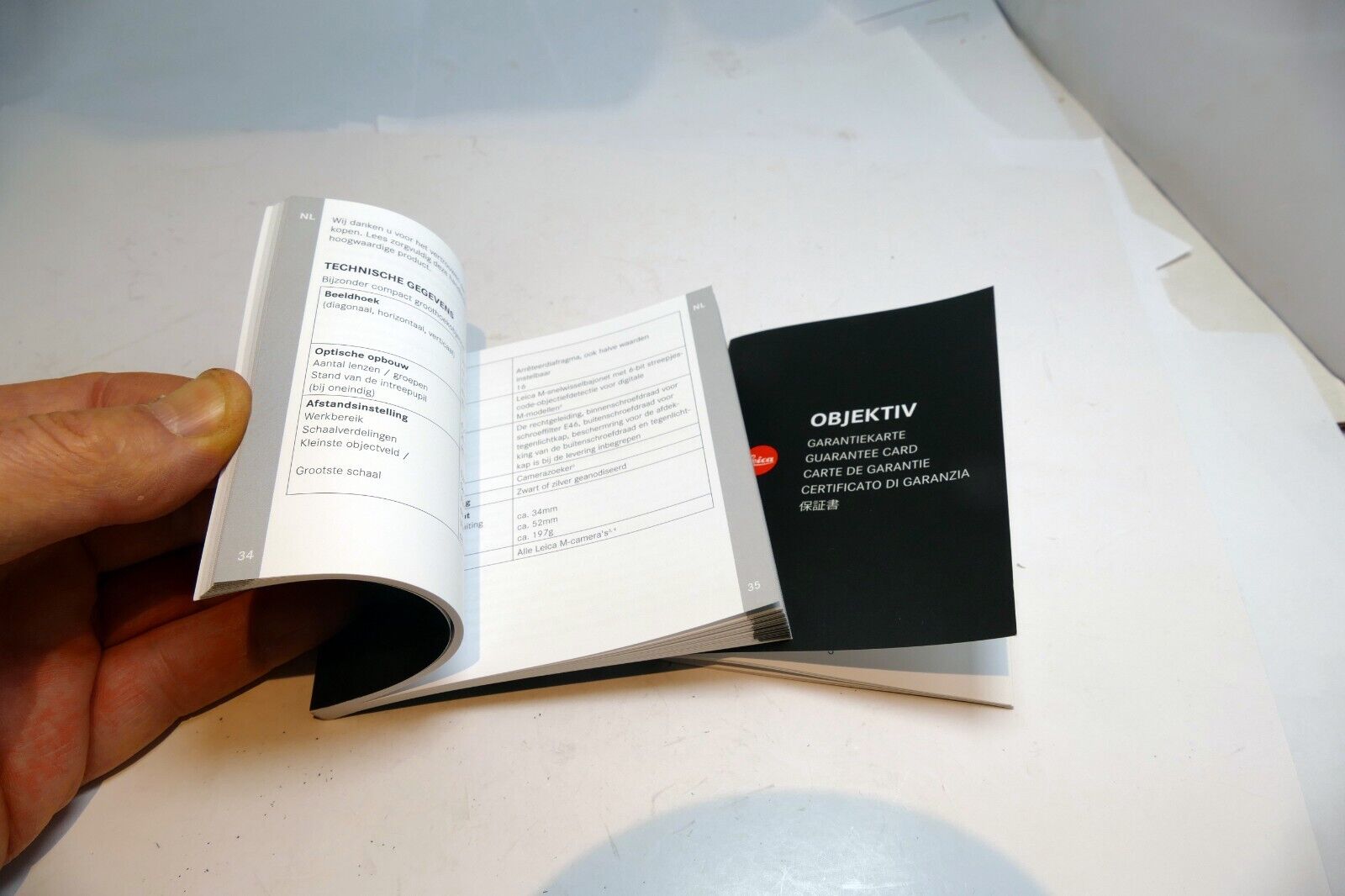 Leica Mummarit-M 35mm f2.4  Asph. lens Instructions manual Guide