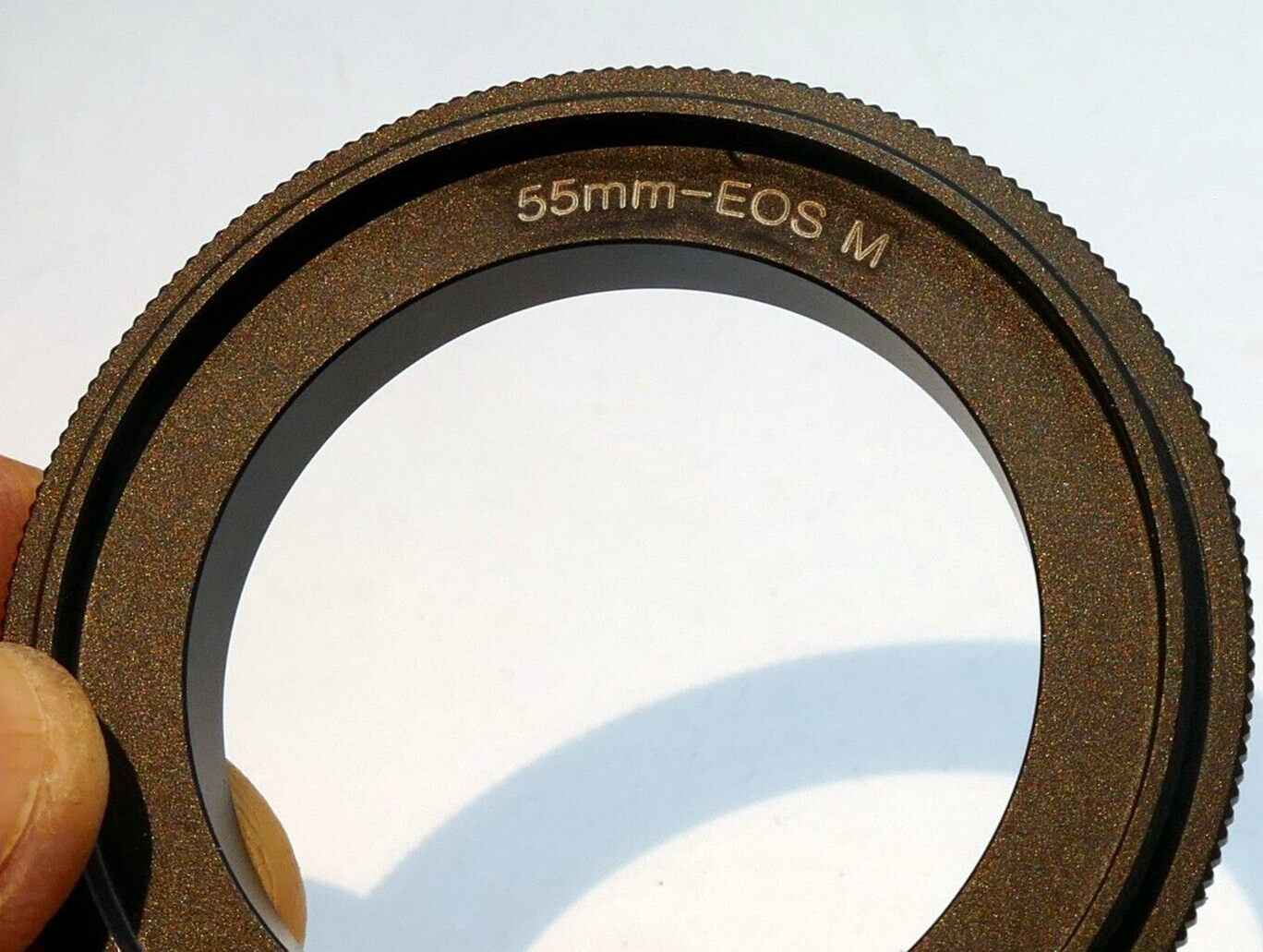 55mm to Canon EOS M Mirrorless camera mount adapter  Reverse ring Macro close-up