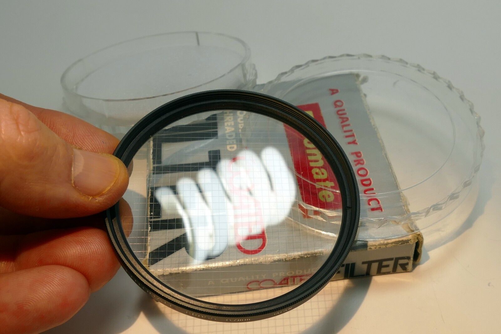 Fotomate 67mm 4 Star Cross Screen 1mm Filter - mint