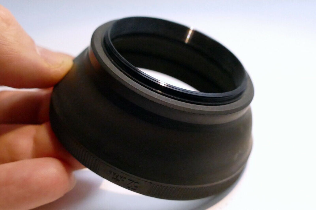 52mm rubber lens hood shade for normal 50mm f1.8 to medium telephoto 85mm f2.8