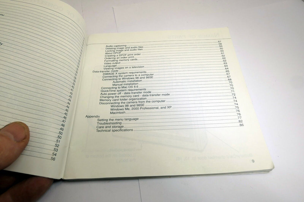 Minolta DiMage X camera guide Instructions user's manual English EN