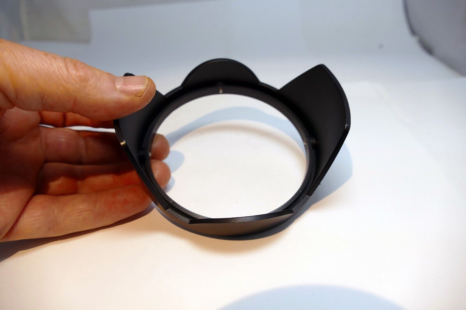 Incomplete Lens hood shade  90mm ID - missing inner ring - AS IS