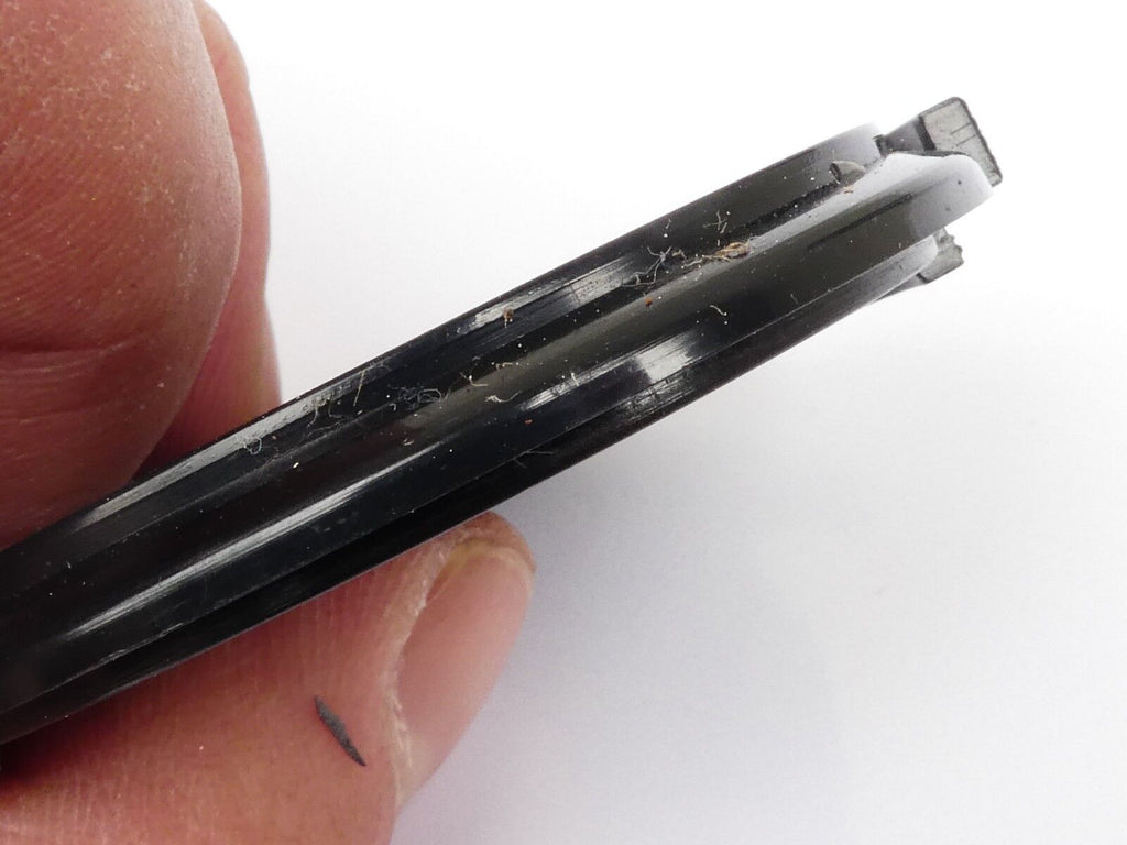 Used Bell&Howell 49mm Lens Front Cap Black snap-on type plastic Japan