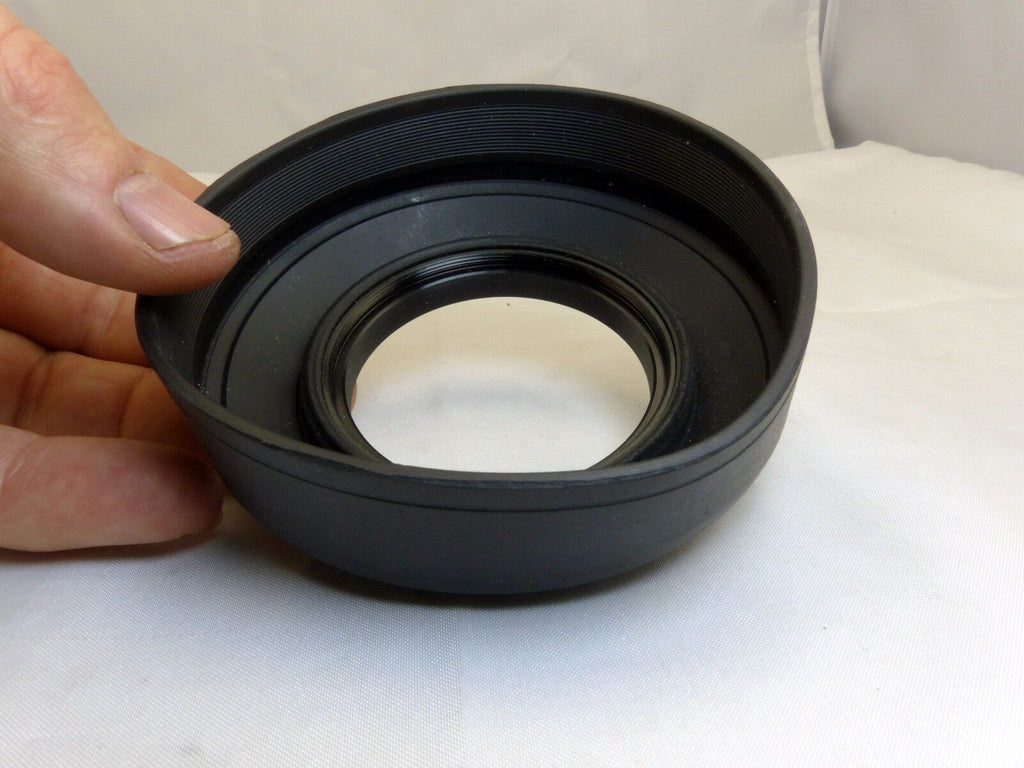 58mm Rubber  Lens Hood for wide and telephoto lenses 3-Way collapsible