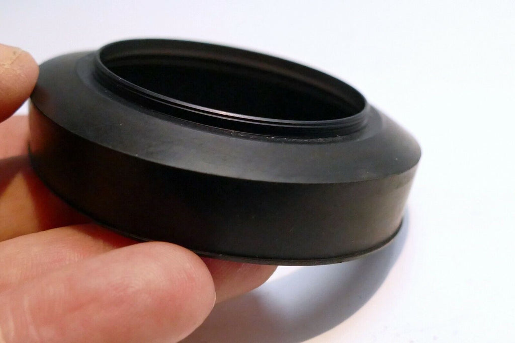 Rigid 49mm rubber lens hood shade for medium telephoto 85mm 100mm  lenses