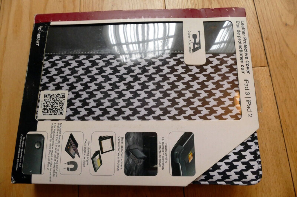 Cyber Acoustics Apple iPad 2, 3 Carrying Folding Case Portfolio  IC-1053HT - NEW