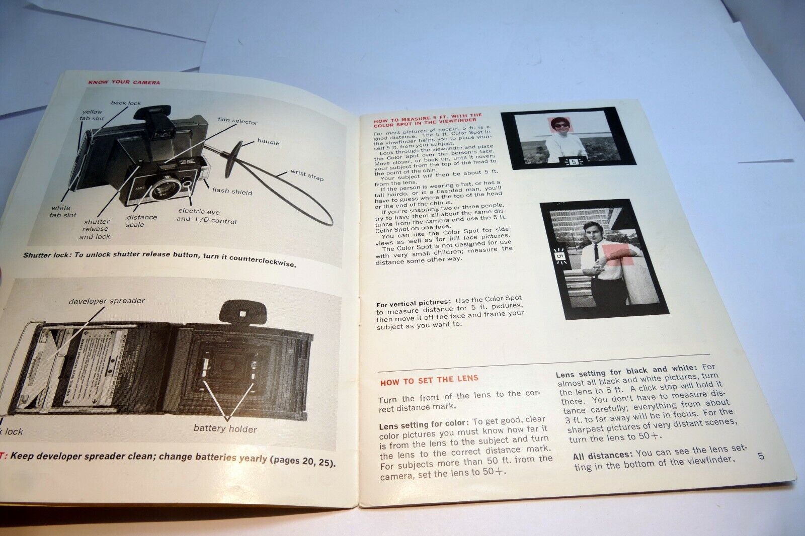 Polaroid Colorpack II  camera Operating Instruction Book Manual Guide