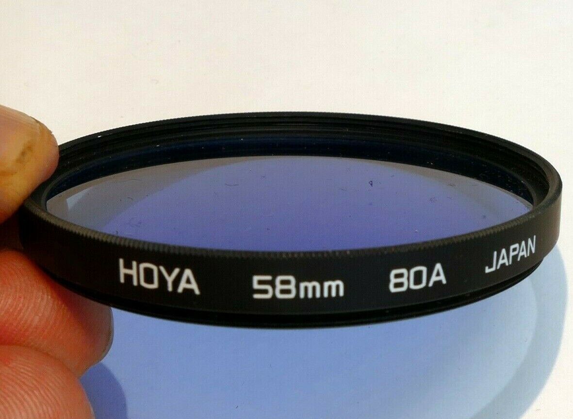 Hoya 58mm 80A Filter threaded screw in type made in Japan