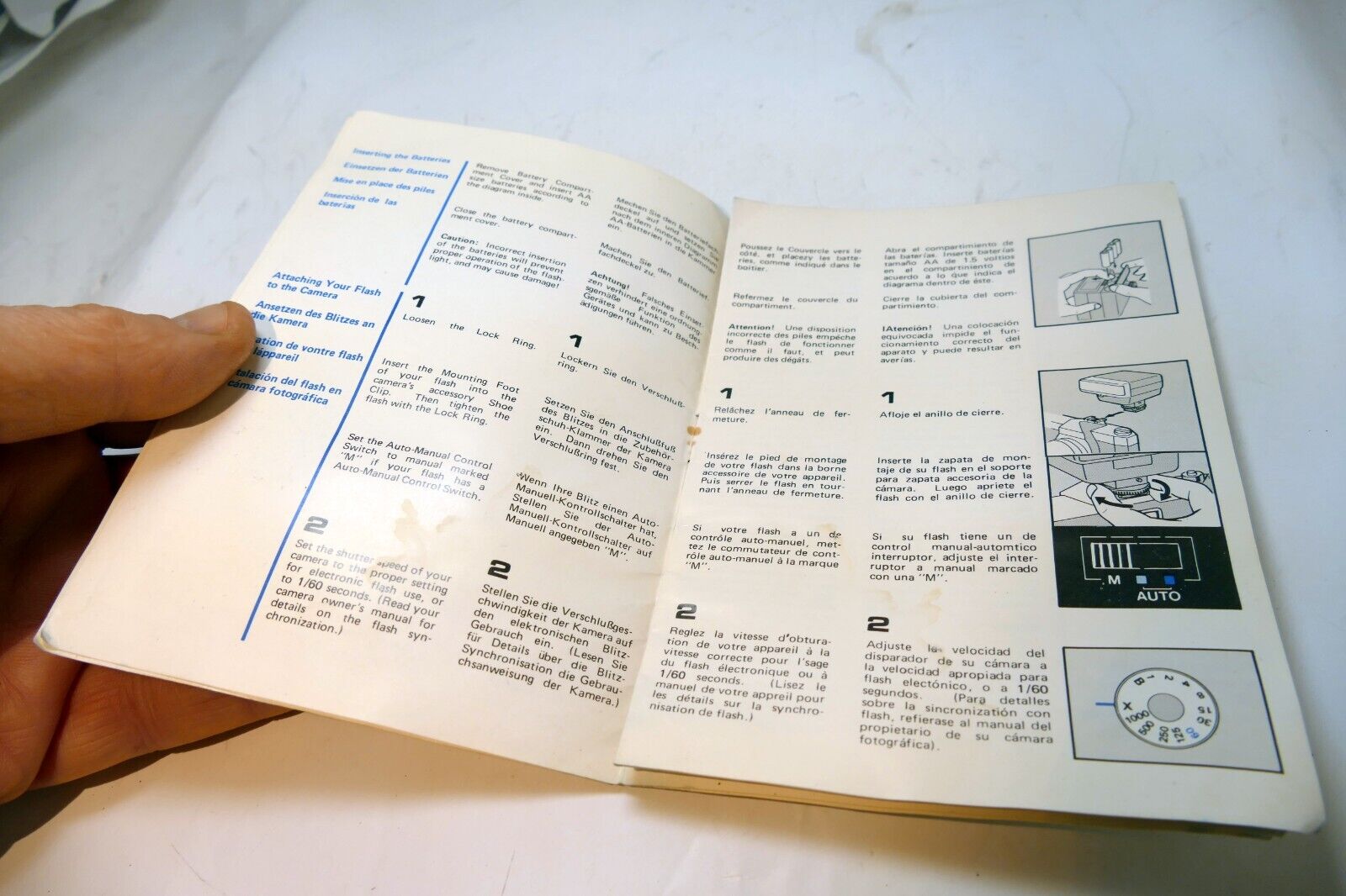 Chinon Auto S-240 Flash INSTRUCTION manual GUIDE English EN