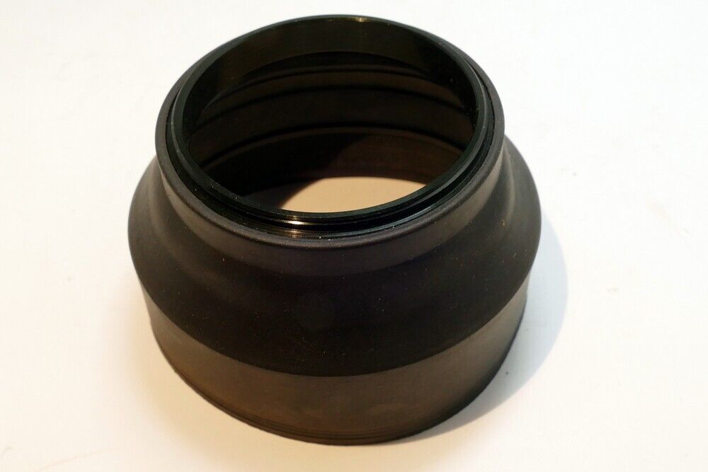 52mm Telephoto Rubber Lens Hood Shade 135mm 200mm collapsible 3-way