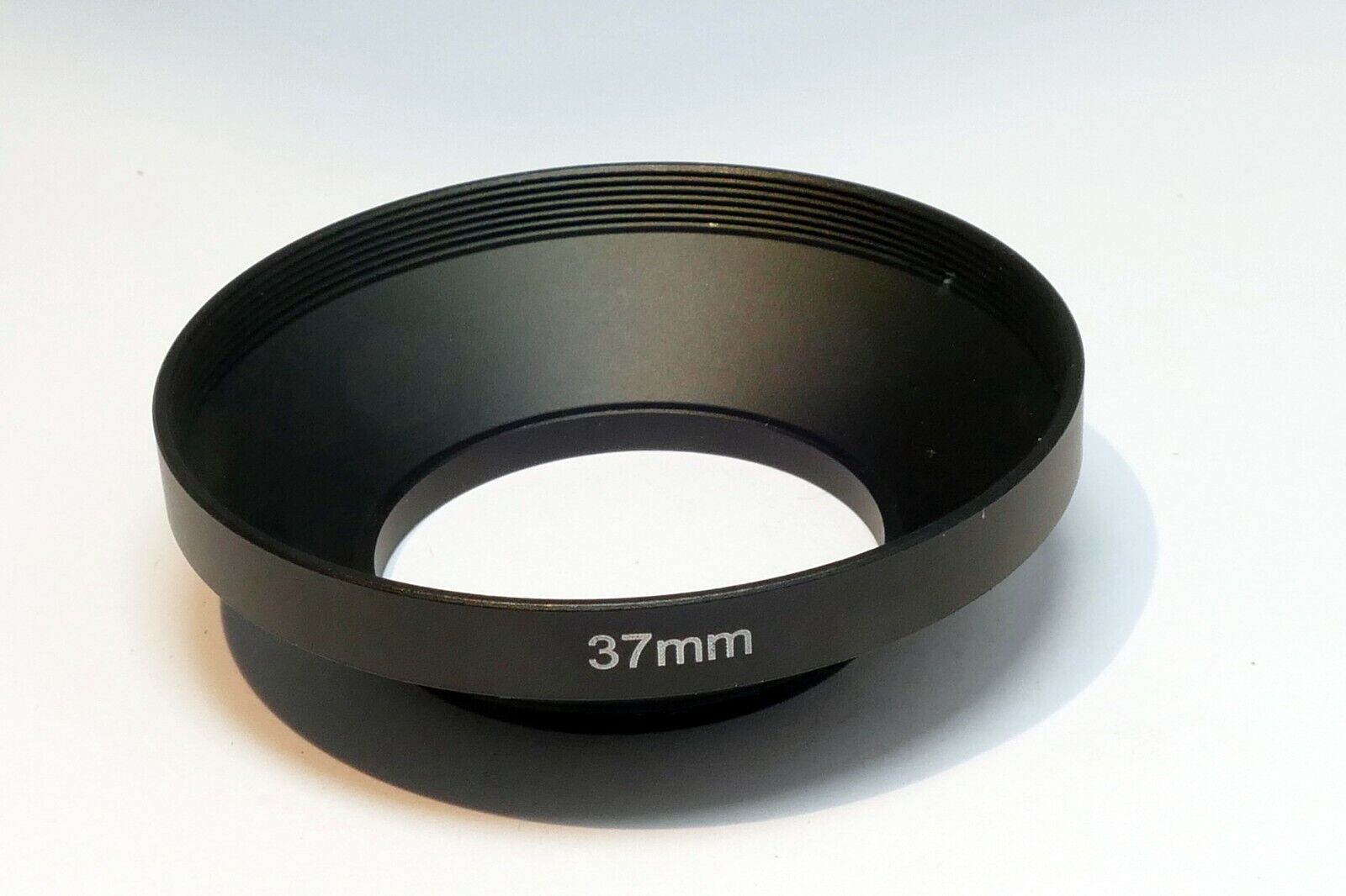 37mm Lens Hood Shade screw in metal  black wide angle