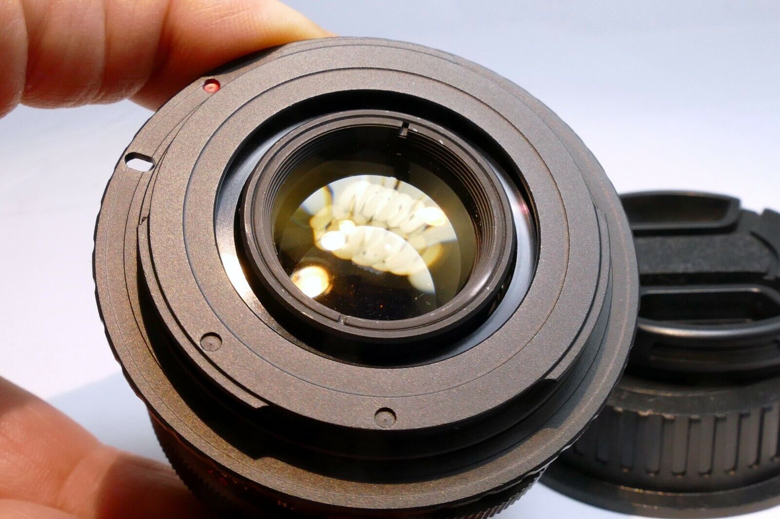 Mamiya 50mm f2 M42 manual Lens lens adapted to Canon EOS EF cameras T7i T8i 90D