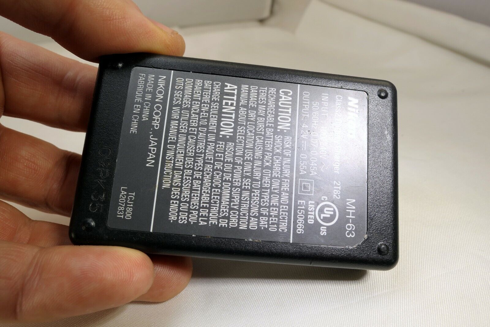Nikon MH-63 AC battery charger adapter for Coolpix camera genuine original