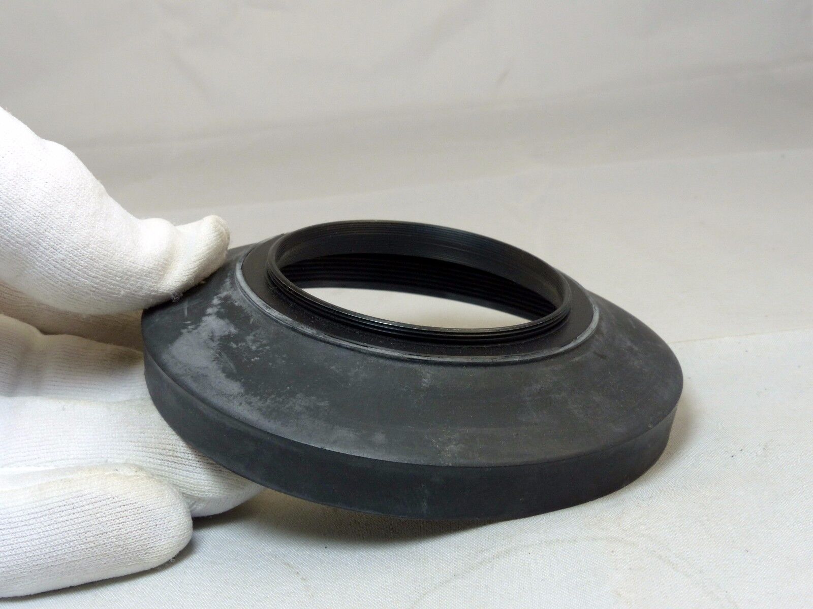 55mm rubber lens hood for wide angle  lenses collapsible vintage
