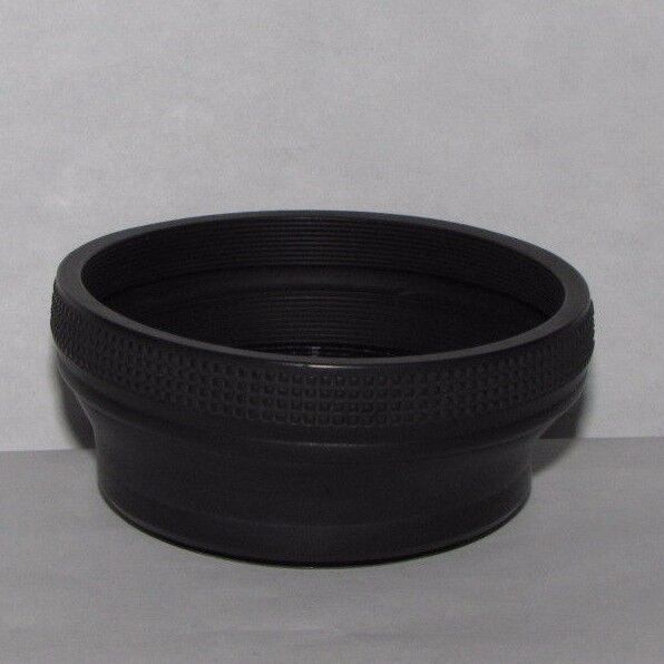 Used 52mm Rubber Lens Hood with UV filter stuck  B10443