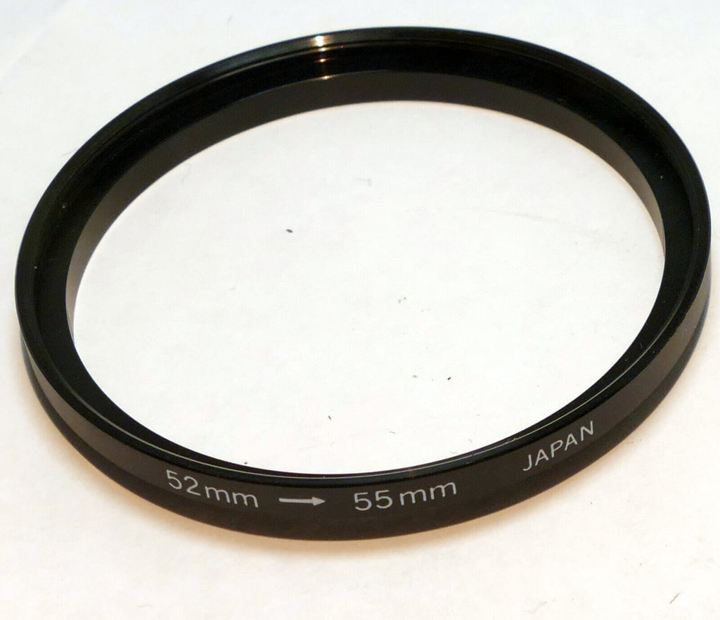 52mm to 55mm Step - Up ring metal threaded for lens filter