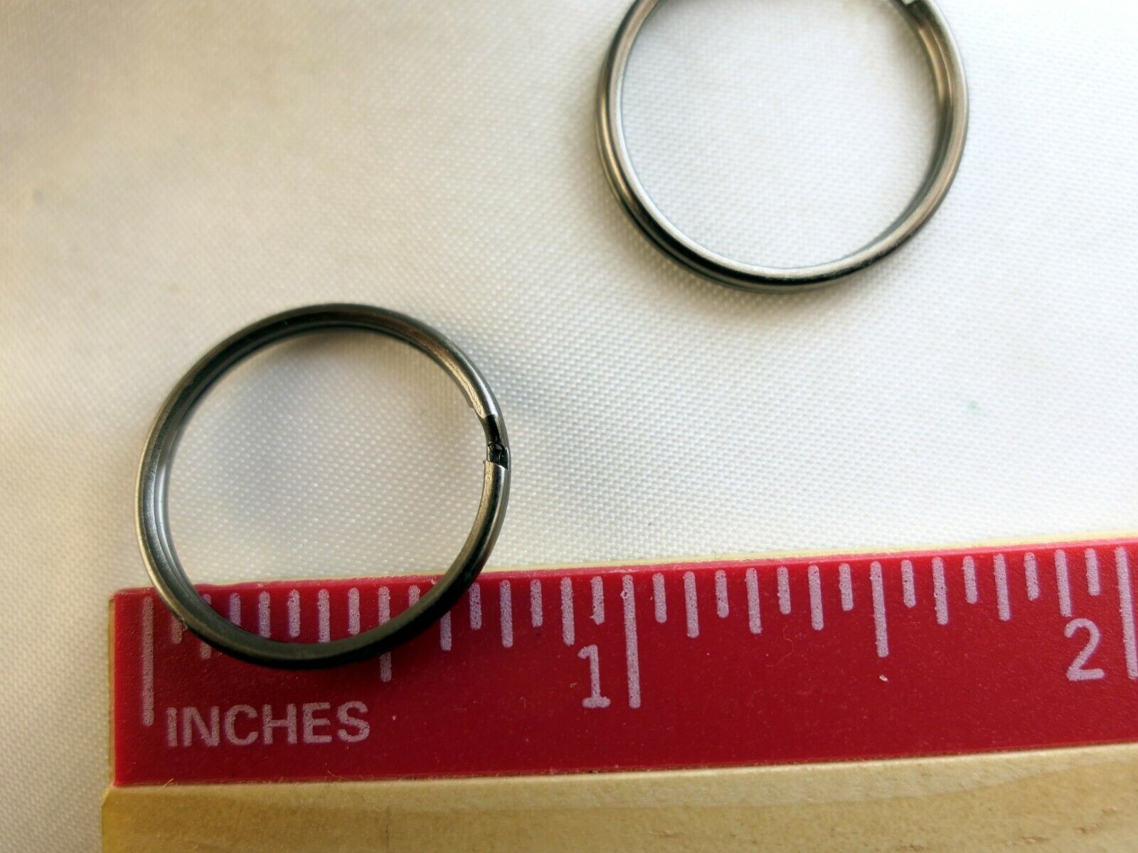 2cm 20mm Lug Connector Metal Split O-Rings hoop ring for camera strap gun black