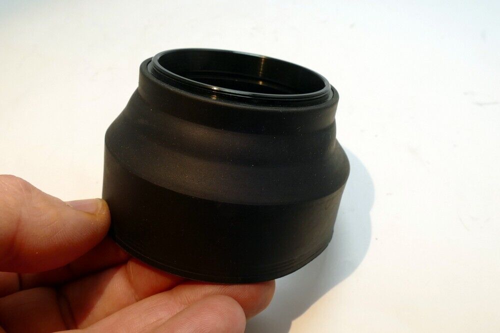 52mm Telephoto Rubber Lens Hood Shade 135mm 200mm collapsible 3-way