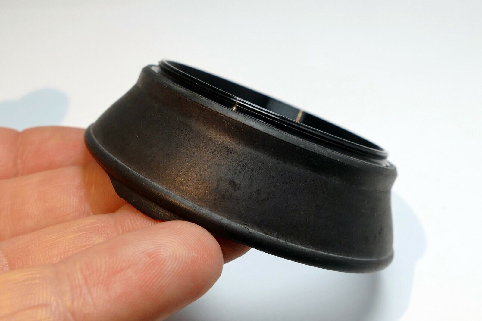 58mm rubber Lens Hood Shade collapsible double threaded short