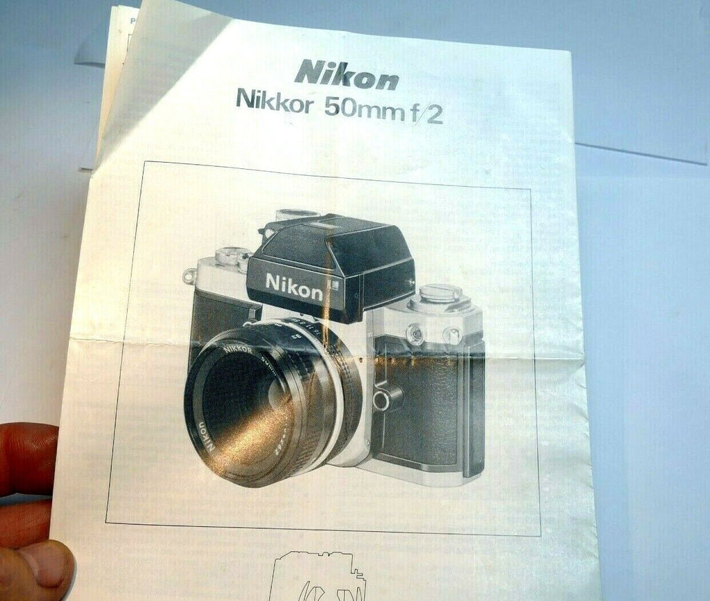 Nikon Nikkor 50mm f2 Lens  Brochure Guide specifications