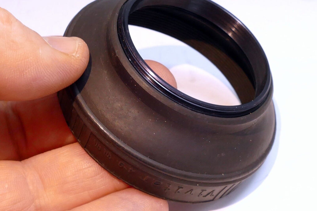 49mm Lens Hood Shade rubber threaded screw in for 50mm f1.9
