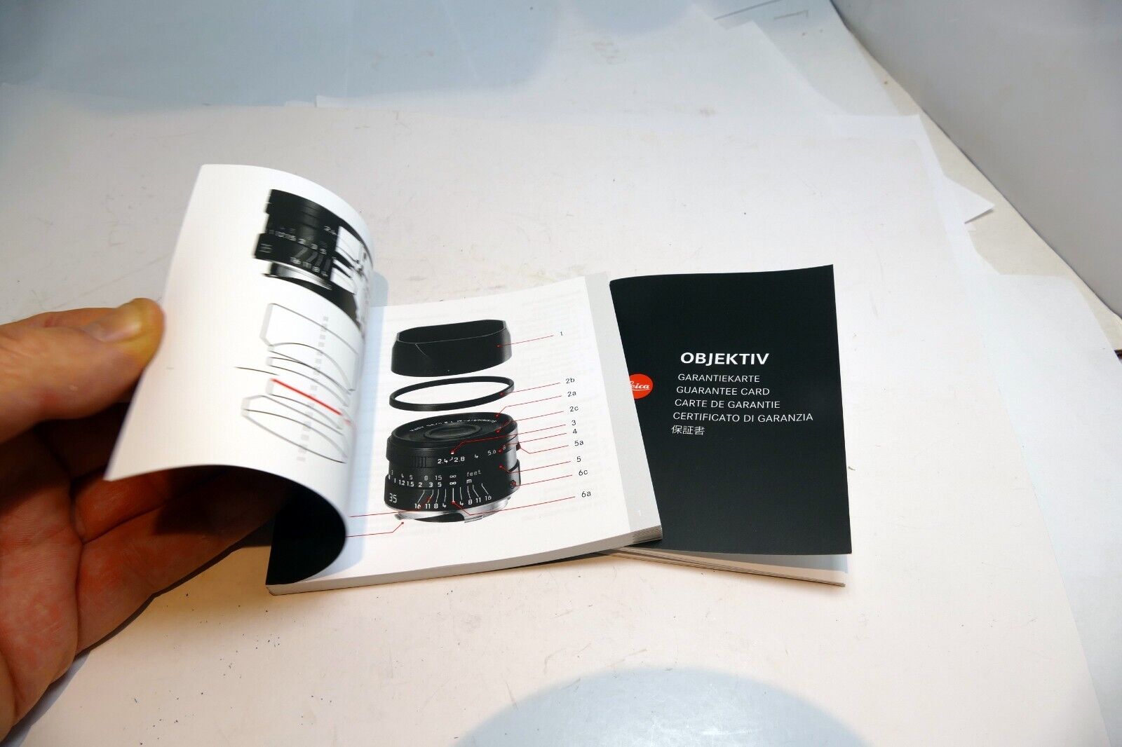 Leica Mummarit-M 35mm f2.4  Asph. lens Instructions manual Guide