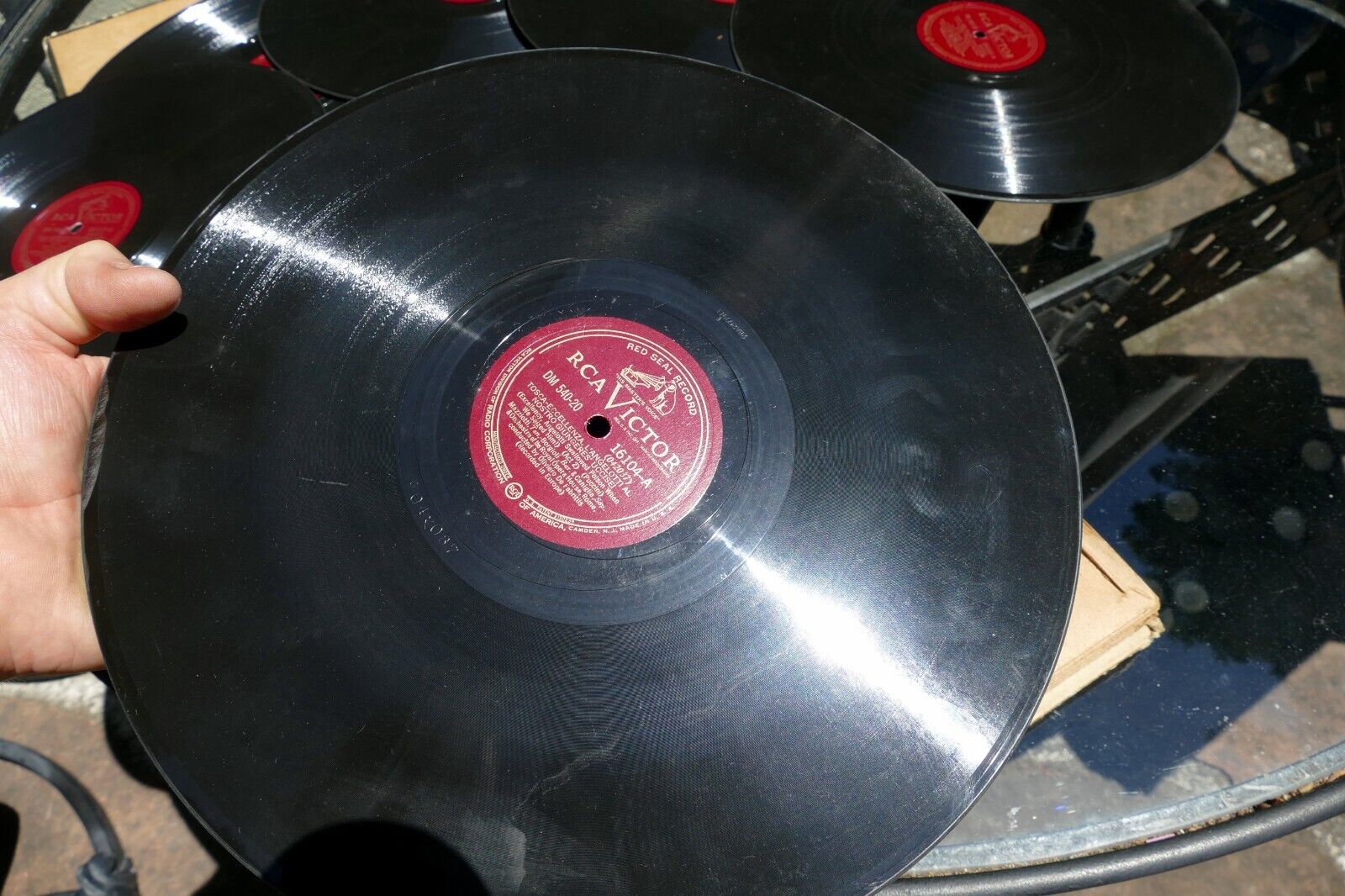 12" 78 RPM Record Set-(7)-Tosca Volume II-Puccini/Set DM-540/Gigli/Fabritiis