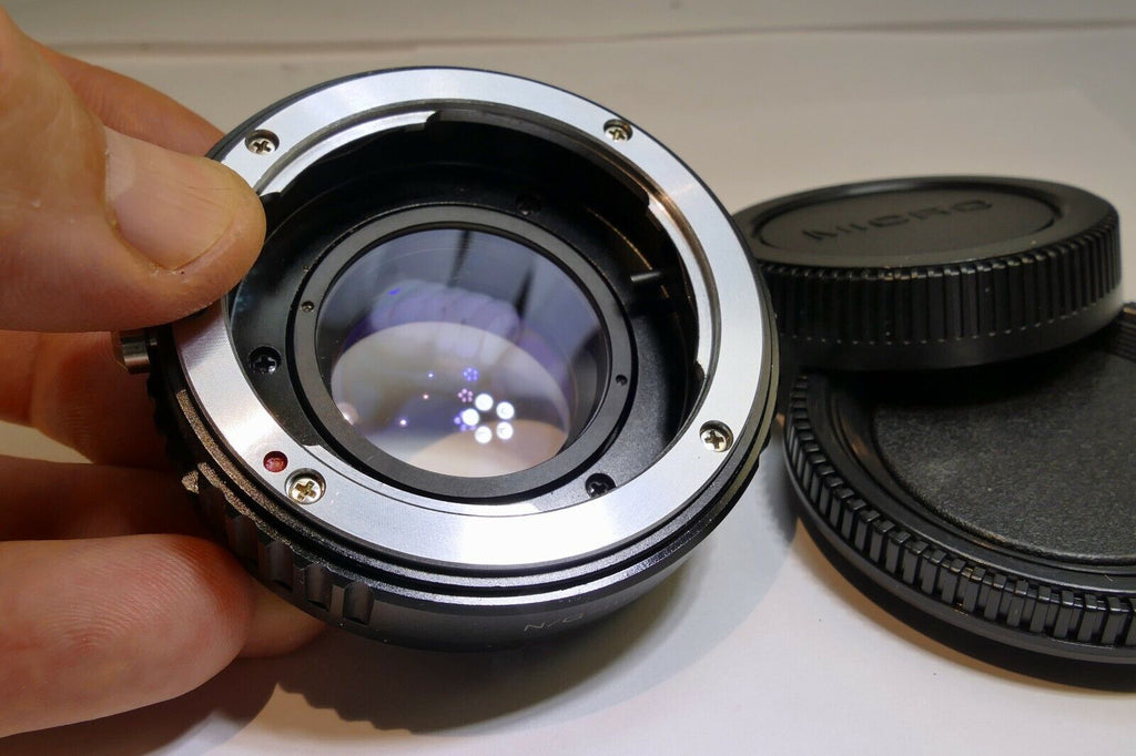 Focal Reducer Lens Booster Adapter Nikon G to M4/3 cameras Panasonic GH5 GH4