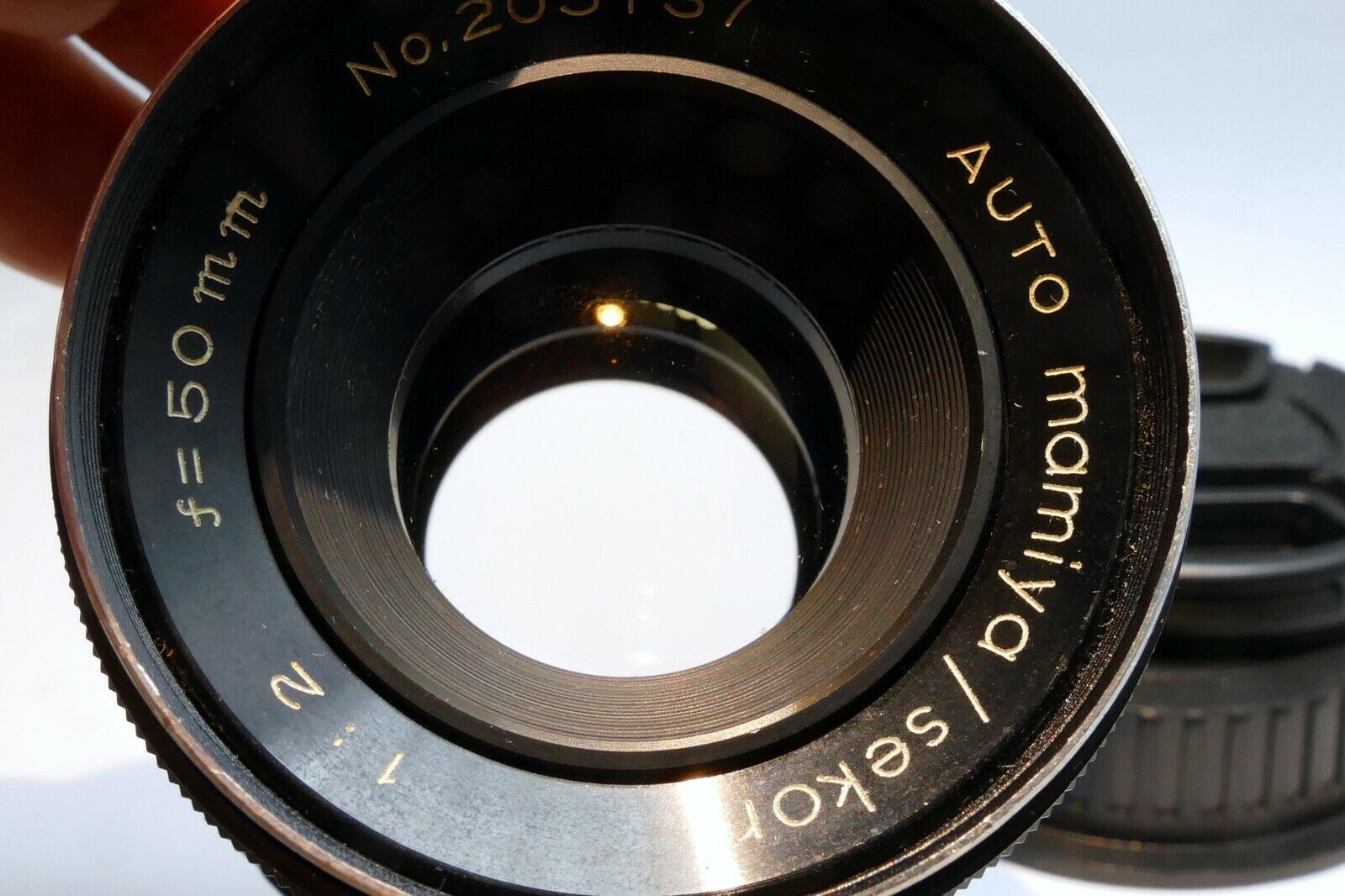 Mamiya 50mm f2 M42 manual Lens lens adapted to Canon EOS EF cameras T7i T8i 90D