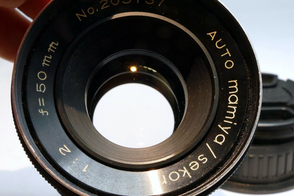 Mamiya 50mm f2 M42 manual Lens lens adapted to Canon EOS EF cameras T7i T8i 90D