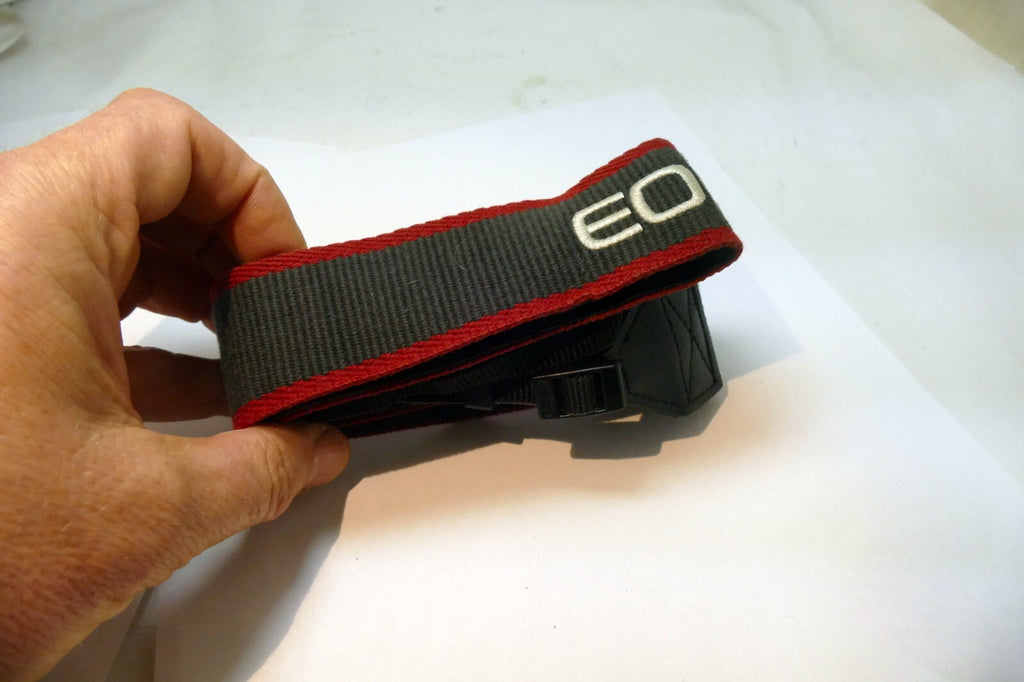 Canon EOS Digital Rebel Camera Neck Shoulder Strap Gray/Red - Genuine