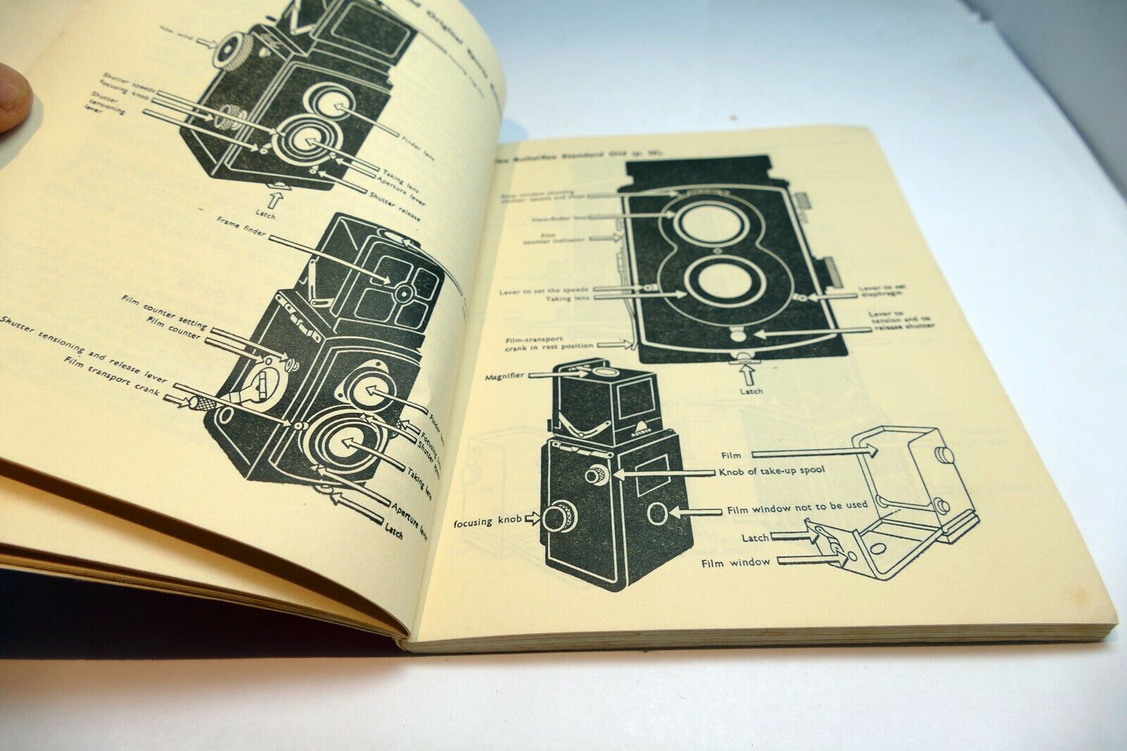 Rolleiflex Rolleicord TLR camera Instruction Guide Manual 1950 English