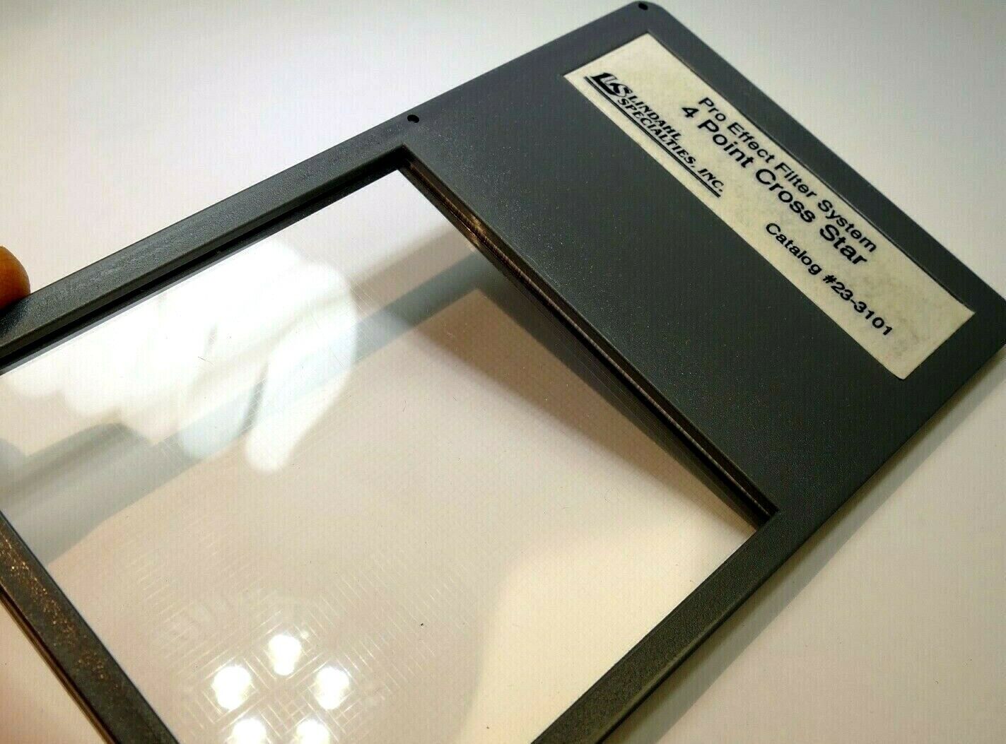 Lindahl 4-Point Cross Star CS Lens Filter drop in square 3X3" 23-3101