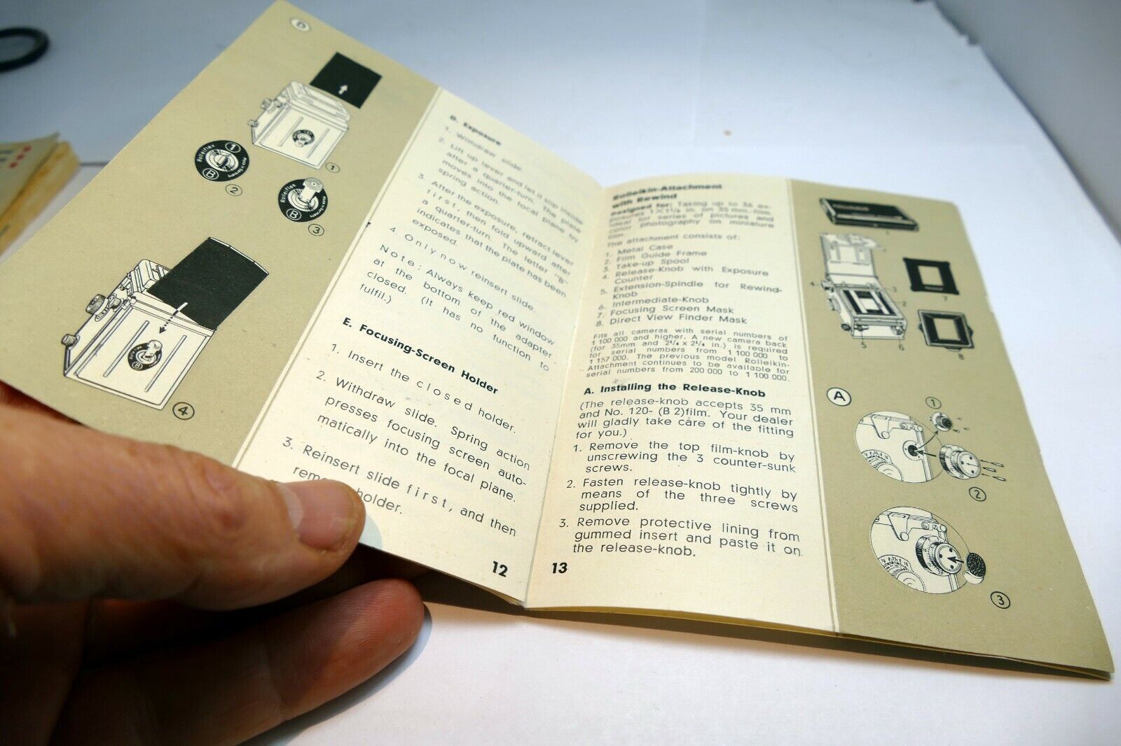 Rolleiflex Rolleicord TLR camera Practical accessories Guide Brochure English