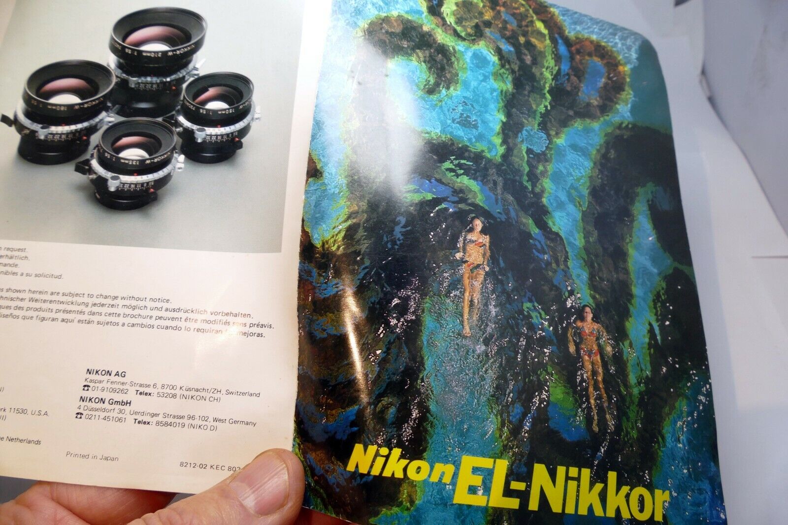 Nikon EL-Nikkor lens enlarging booklet sales list brochure