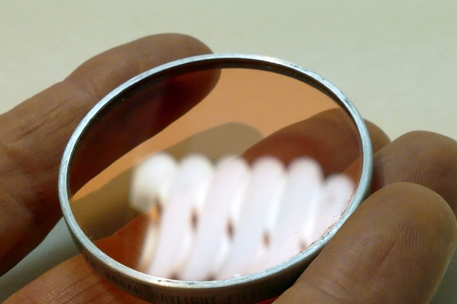 Kodak Daylight A glass lens Filter 52mm OD drop in series VII 7 wratten