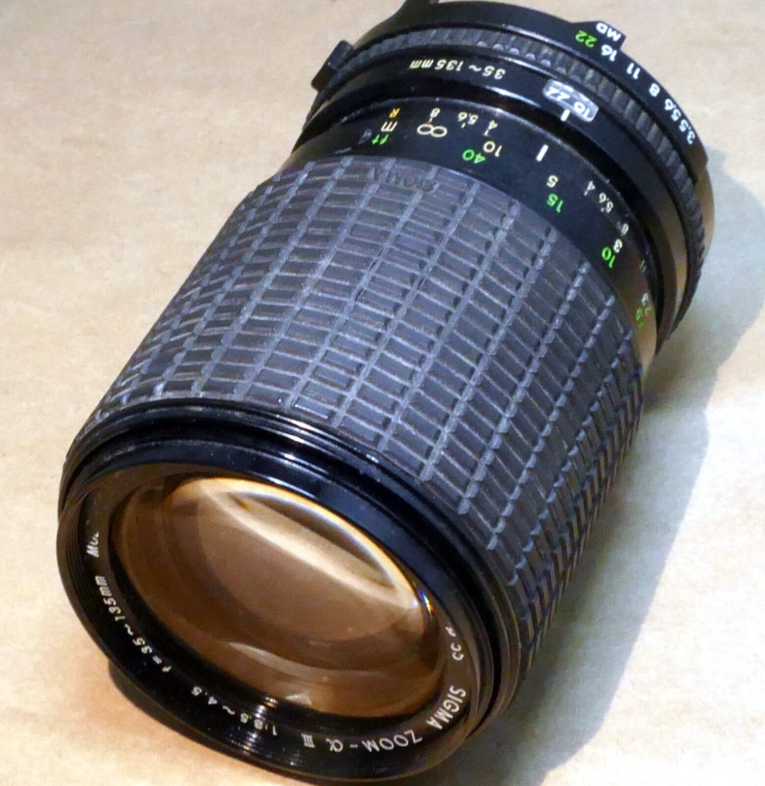 Sigma 35-135mm f3.5-4.5 MD Lens for Minolta - Parts or Repair W/ Haze NOT WORKIN