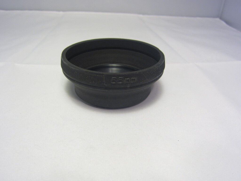 Used Generic Brand Rubber Lens Hood 55mm Good Condition 6215020