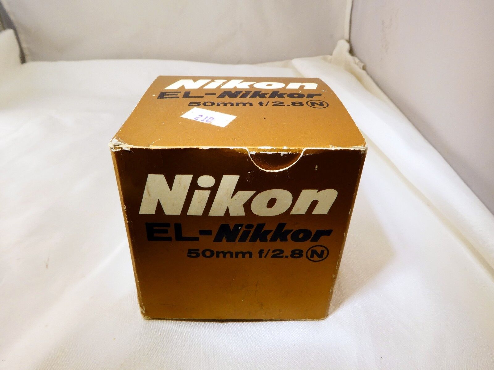Empty Box from Nikon EL-Nikkor 50mm f2.8 enlarger lens